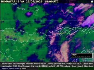 Citra Sebaran Abu Vulkanik