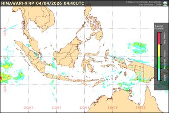 Himawari-9 Rainfall Potential